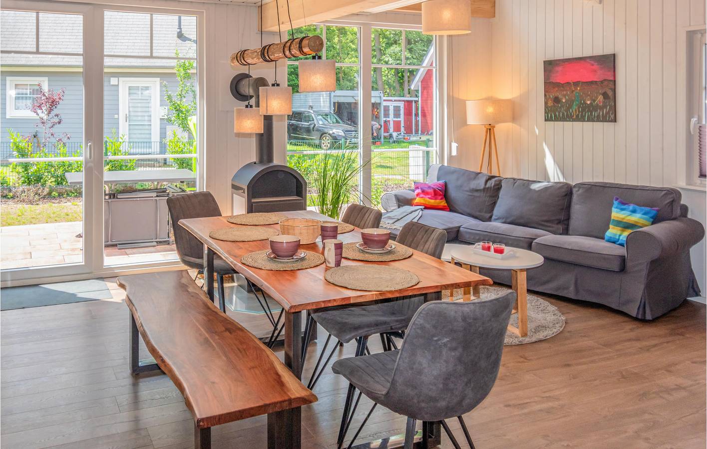 Gemütliche Wohnung mit Terrasse, Parkplatz und Angeln in der Nähe der Trattoria Punto Uno in Zerpenschleuse, Wandlitz