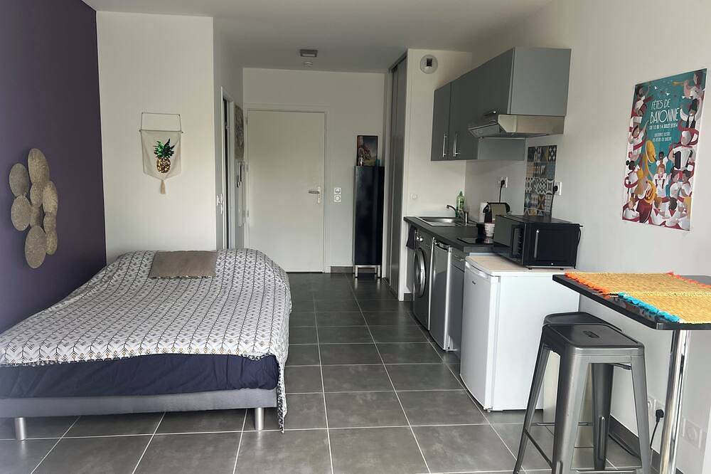 Ganze Wohnung, Anglet Aguilera Limite Biarritz, Grand Studio Dans Résidence Calme de Standing ! in Anglet, Bayonne und Umgebung