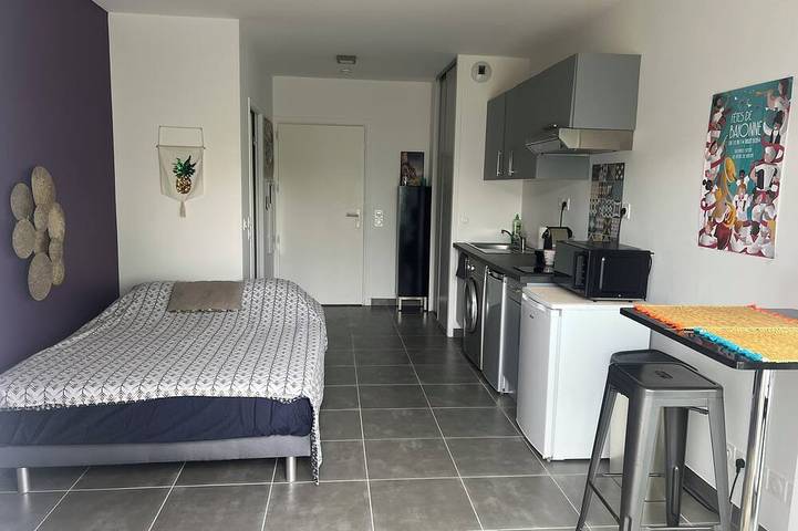 Appartement entier, Anglet Limite Biarritz Coquet Studio in Anglet, Région de Bayonne