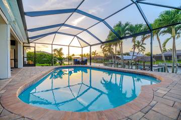 Location de vacances pour 6 personnes, avec jardin et terrasse, adapté aux familles à Cape Coral