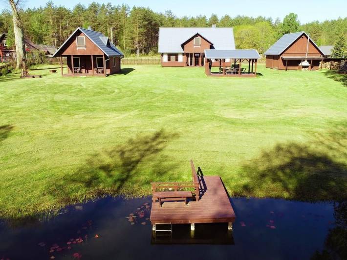 Vakantiehuis voor 16 personen, with Balkon and Terras as well as Tuin and Sauna in Litouwen