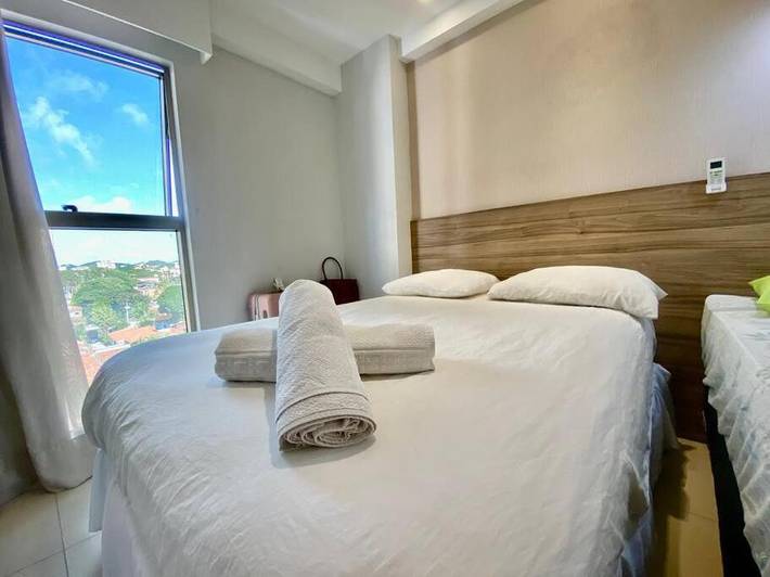 Casas e apartamentos de temporada para 5 pessoas, com vista e piscina infantil e ainda piscina and terraço em Praia de Ponta Negra