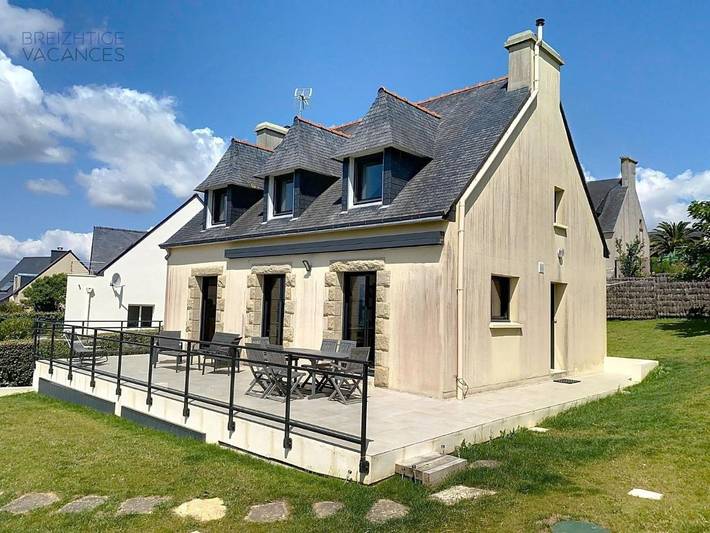 Location de vacances pour 6 personnes, avec Terrasse ainsi que Jardin et Vue dans Plage de Lestrevet - 3