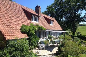 Location de vacances pour 8 personnes, avec jardin à Sainte-Marguerite-sur-Mer