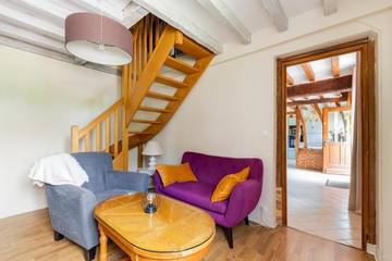 Gîte pour 5 personnes, avec vue ainsi que terrasse et jardin, adapté aux familles à Vitot