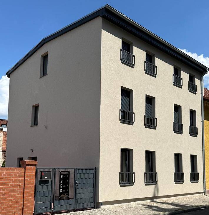 Ferienwohnung für 6 Personen, mit Balkon und Terrasse sowie Ausblick in Wittenberge