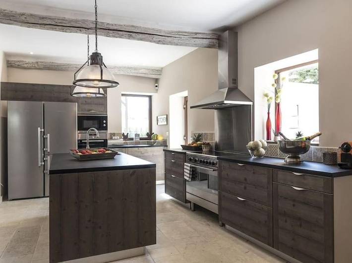 Villa pour 30 personnes, avec piscine et sauna ainsi que vue et jardin, animaux acceptés à Vaison-la-Romaine - 3