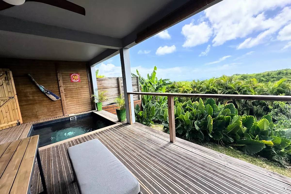 Mobil Home - Bungalow - Cottage for 4 People in Grand-Bourg, Guadeloupe (Caribbean)