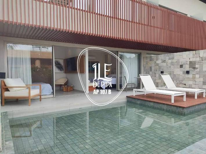Casas e apartamentos de temporada para 4 pessoas, com piscina infantil e jardim e ainda piscina and vista para o lago em Tibau do Sul