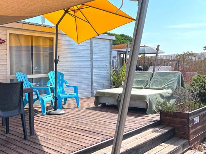 Camping Méditerranée Plage - Mobilheim 4 personen - Loggia - 25m² - 2 Schlafzimmer - klimatisiert in Portiragnes Plage, Vias