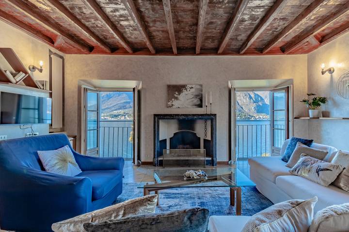 Apartament wakacyjny dla 5 osób, z ogród i widok na jezioro w Bellagio