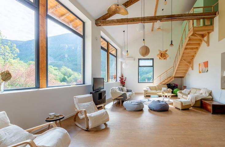 Maison de vacances pour 15 personnes, avec jacuzzi ainsi que sauna et jardin