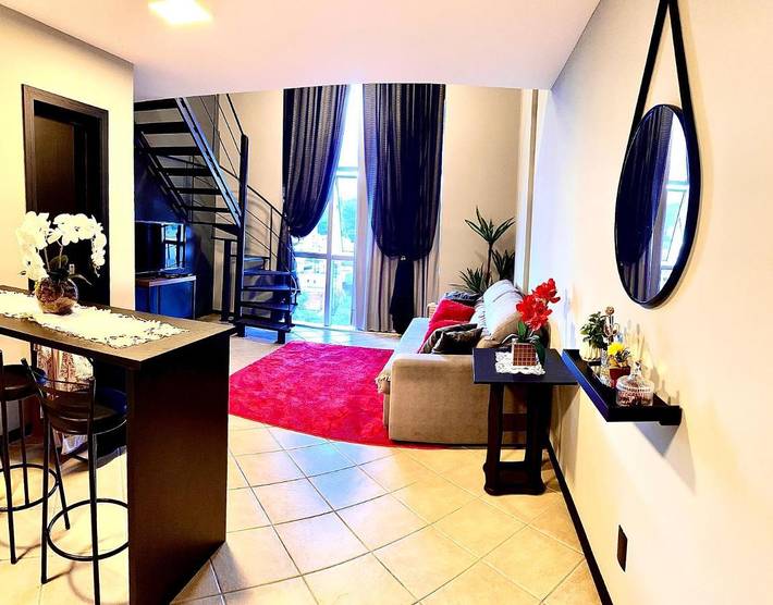 Casas e apartamentos de temporada para 3 pessoas, com sauna e piscina e ainda jardim and jacuzzi em Jaraguá do Sul