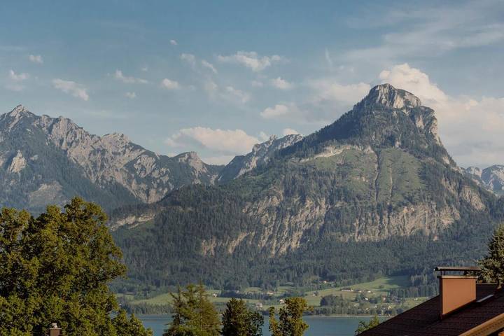 Ferienwohnung für 8 Personen, mit Garten und Sauna sowie Ausblick und Seeblick