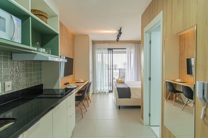 Studio pour 2 personnes, avec balcon et piscine - 1