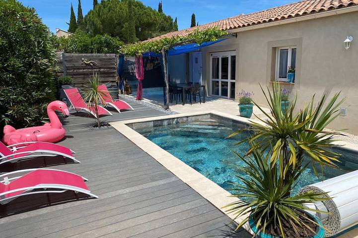 Maison de vacances pour 6 personnes, avec Jardin et Piscine à Tavel