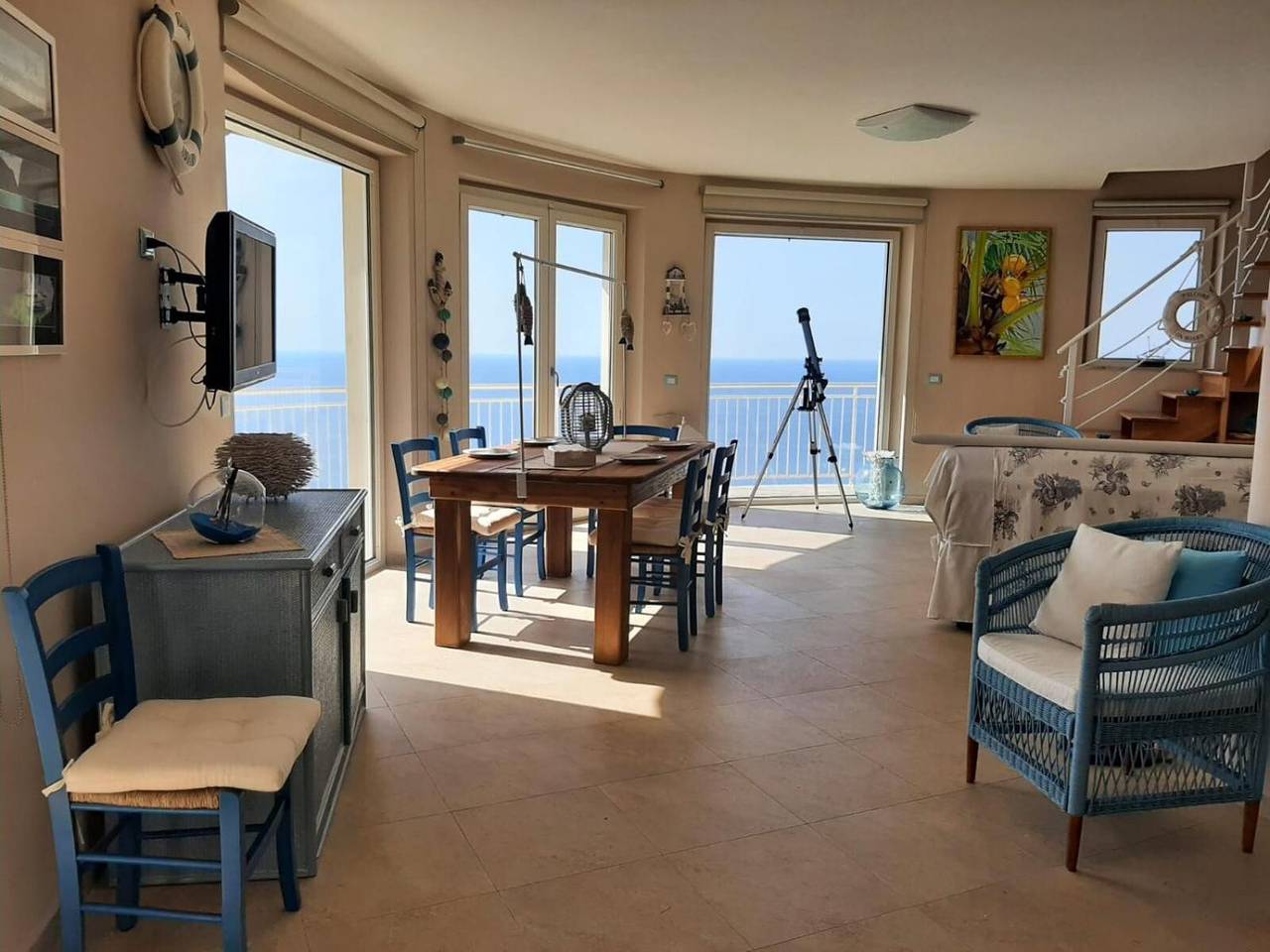 Villa „Bella Vista“ mit Meerblick, Wlan und Klimaanlage in Zambrone, Vibo Valentia Provinz