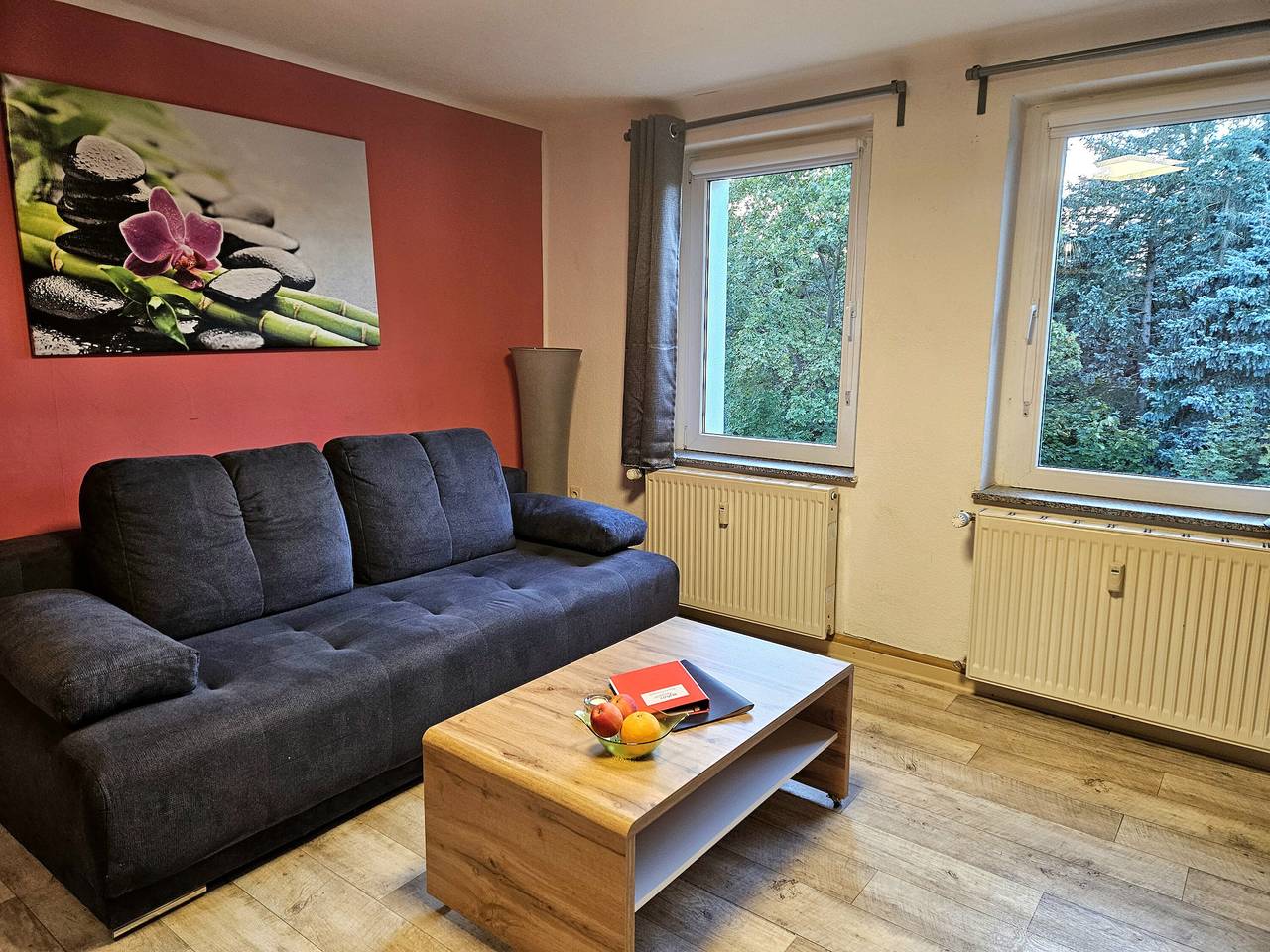 Ganze Wohnung, Apartment 'Blumen' mit gemeinsamer Terrasse und Wlan in Radeberg, Oberlausitz-Niederschlesien