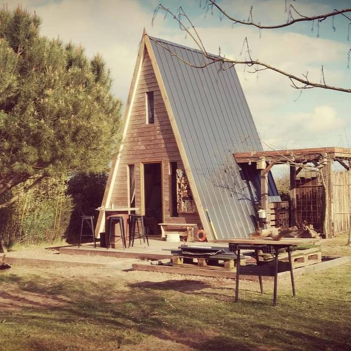 Chalet pour 4 personnes, avec jardin ainsi que vue et terrasse
