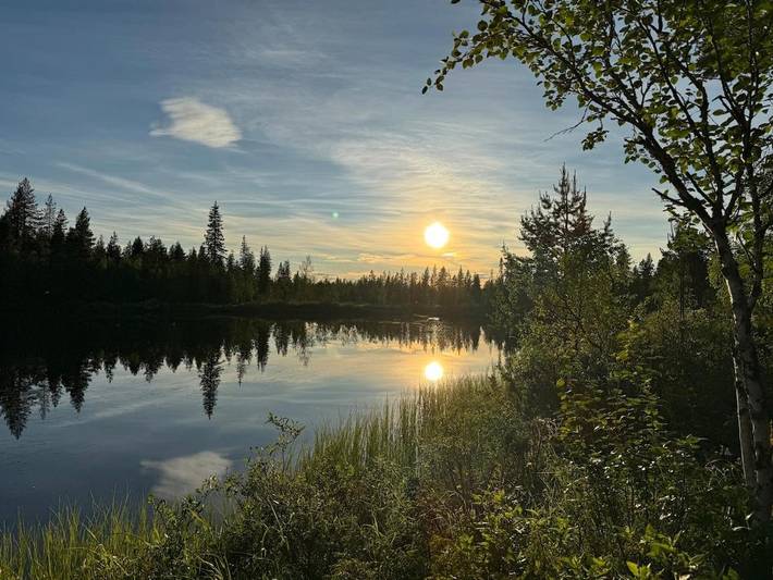 Chalet für 2 Personen, mit Sauna und Ausblick, mit Haustier in Lappland (Schweden)