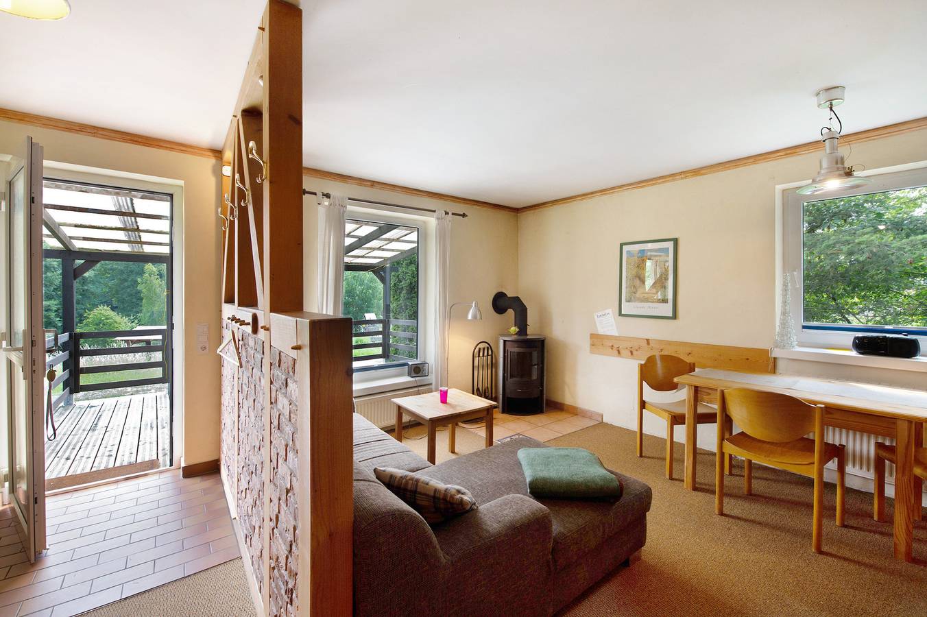 Ganze Wohnung, Ferienhaus 'Ferienhaus Utkieck' mit privater Terrasse, Gemeinschaftsgarten und Wlan in Feldberger Seenlandschaft, Mecklenburg-Strelitz