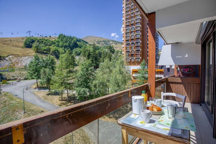 Vakantieappartement voor 7 personen, met balkon in Les Sybelles