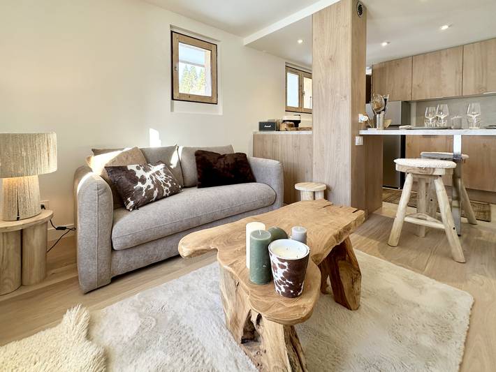 Chalet pour 3 personnes, avec terrasse à Demi-Quartier