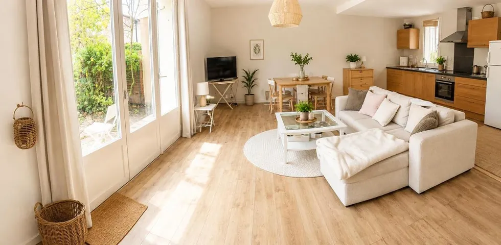 Apartamento de vacaciones para 4 personas, con terraza y jardín - 1