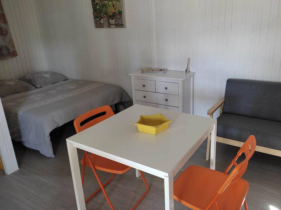 Camping l'Olivier - Chalet 2 personen - Chalet Prestige "Clémentine" 1 Zimmer Klimaanlage in Massillargues-Attuech, Alès und Umgebung