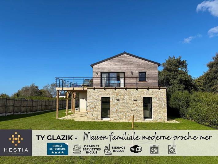 Maison de vacances pour 9 personnes, avec Terrasse et Jardin à Saint-Pabu