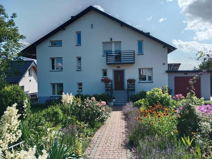 Apartament wakacyjny dla 3 osób, z Balkon i Taras oraz Ogród i Widok w Ojców