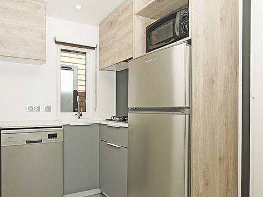 Camping Saint Avit Loisirs - Mobilheim 8 personen - Mobilheim | Premium | 3 Zi. | 6/8 Pers. | Erhöhte Terrasse | 2 Bäder | Klim. in Saint-Avit-de-Vialard, Périgord Blanc