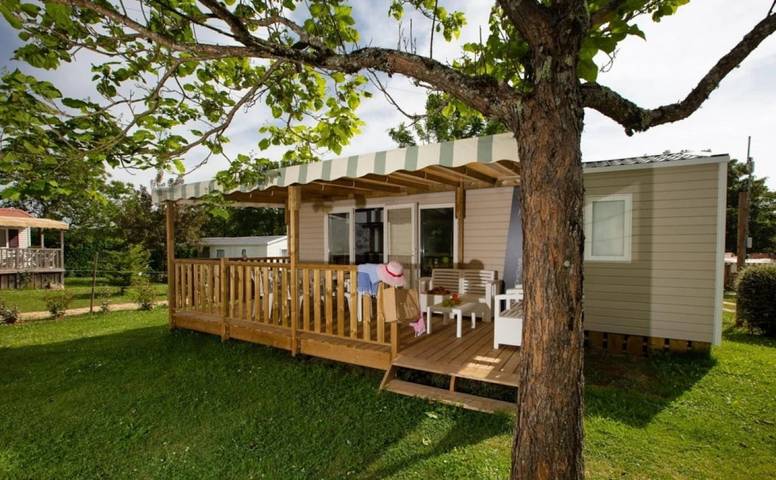 Mobil home pour 6 personnes, avec bassin pour enfant à Thégra - 3