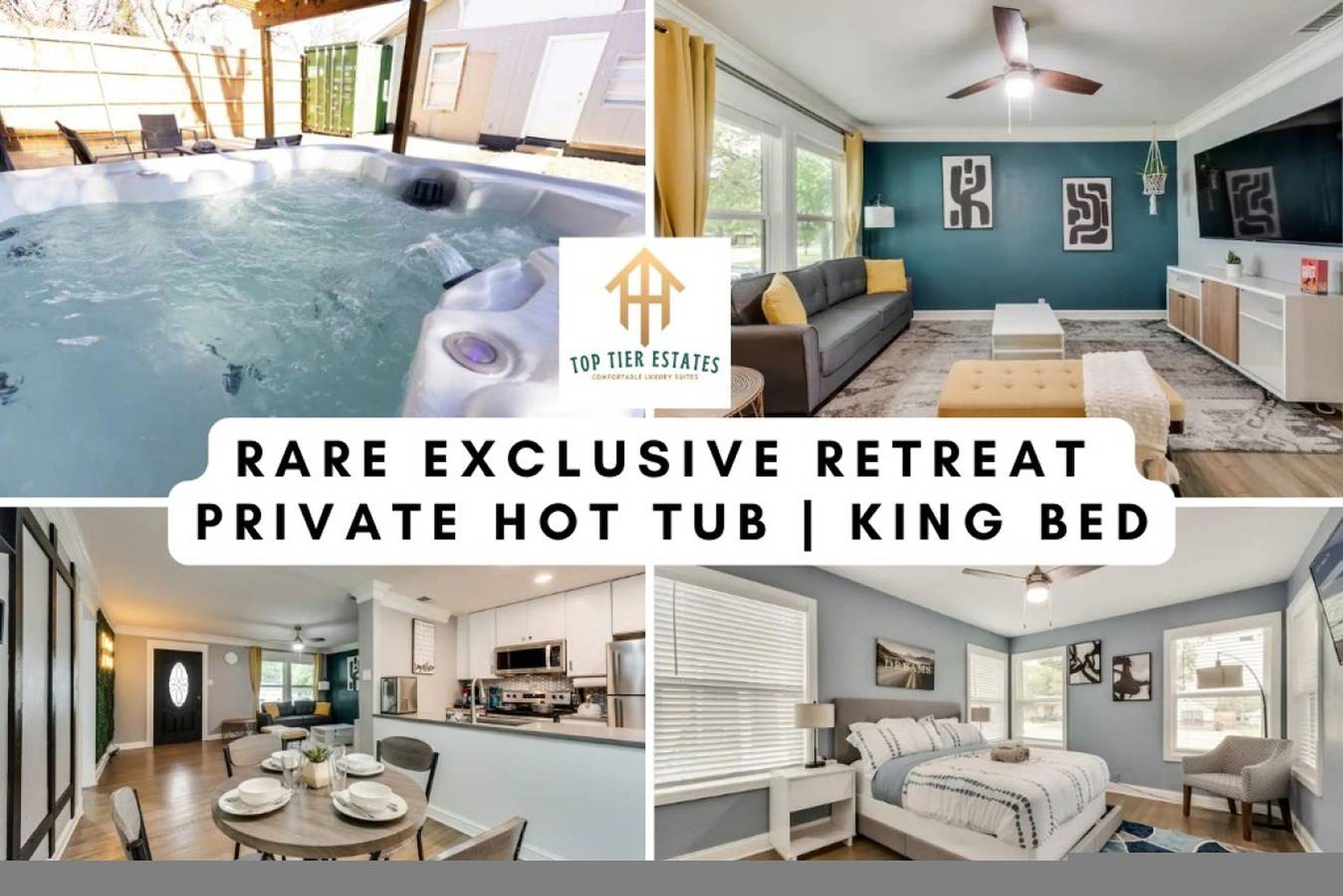 Rare Exclusive Retreat |Private Hot Tub | King Bed in Arlington, Tarrant County