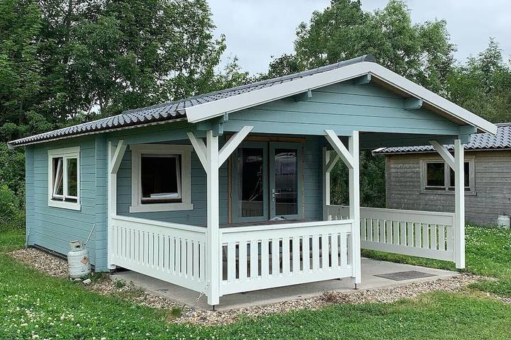 Blockhütte für 5 Personen, mit Garten in Workum