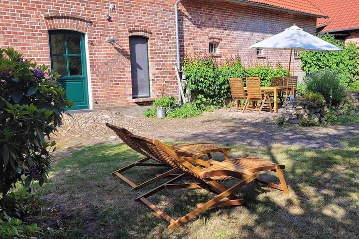 Ferienwohnung für 3 Personen, mit Terrasse und Garten sowie Sauna in Kirchlinteln