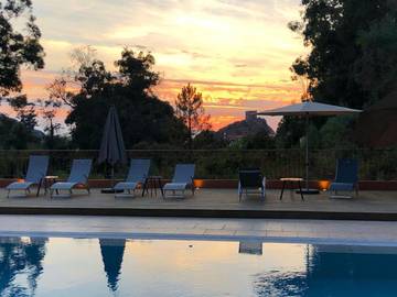 Hôtel pour 2 personnes, avec vue ainsi que piscine et jardin, animaux acceptés dans Port De Porto Ota