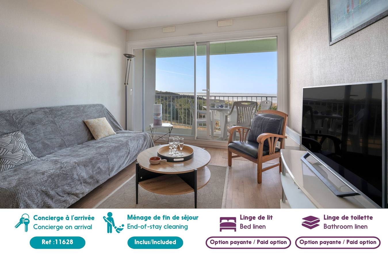 Appartement entier, Appartement face mer pour 4 à Saint Brévin L’Océan in Saint-Brevin-les-Pins, Côte de Jade