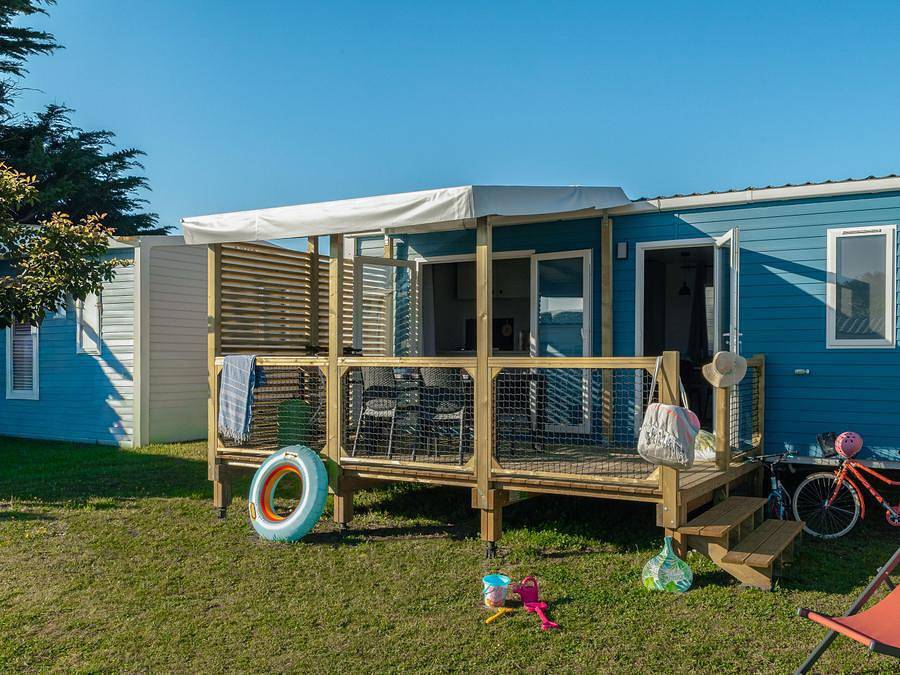 Camping Les Beaupins - Mobilheim 4 personen - Select Tv Lv Clim Plancha - 2 Schlafzimmer - 4 Personen in Saint-Denis-d'Oléron, Côte de Beauté