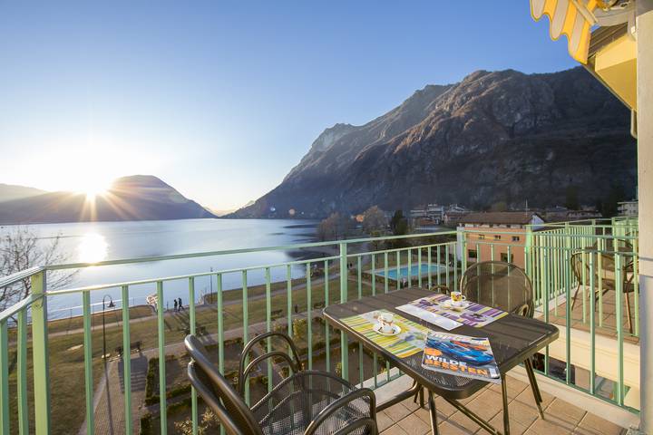 Vakantieappartement voor 6 personen, met balkon en uitzicht op het meer, met huisdier in Gemeente Porlezza