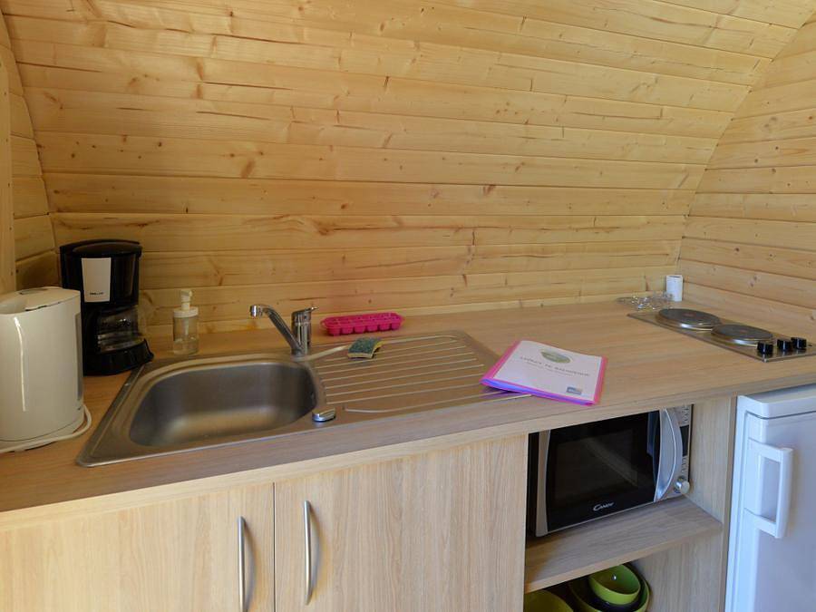 Lodges de Blois Chambord - Accommodation 3 persons - Tonneau Lodge Confort 11m² (1 bedroom) in Mont-près-Chambord, Sologne