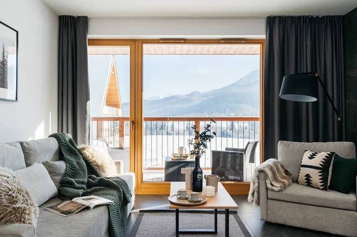 Apartament wakacyjny dla 5 osób, z ogród i balkon w Kościelisko