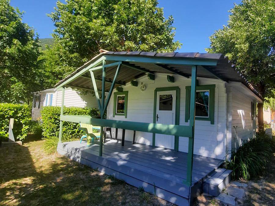 Camping La Ribière - Chalet 4 personas - Chalet 24 m² con instalaciones sanitarias in Annot, Región de Castellane