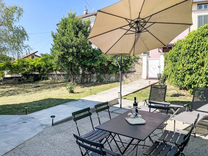 Ferienhaus für 4 Personen, mit Ausblick und Garten sowie Terrasse