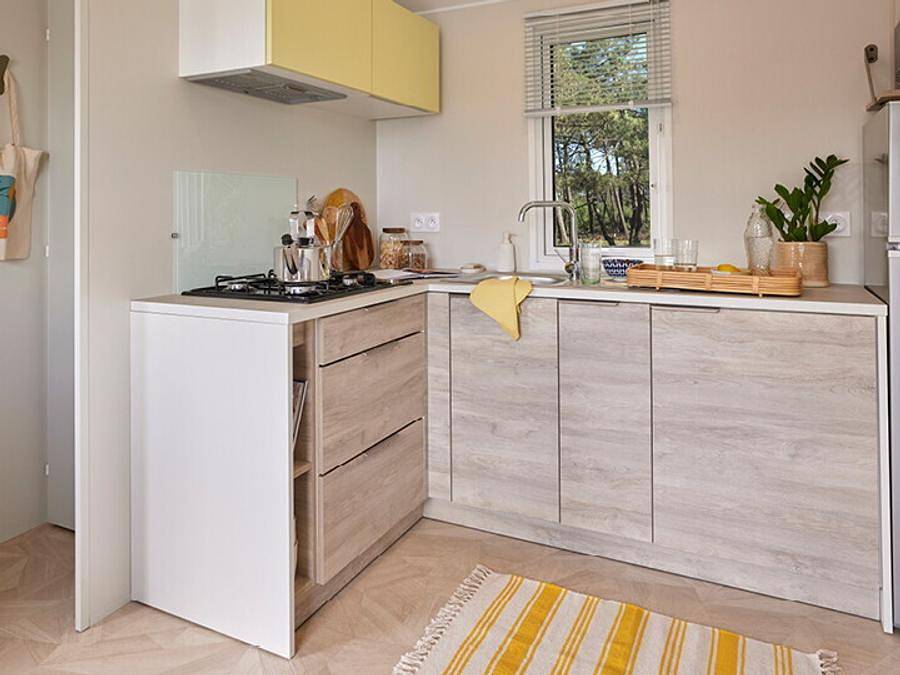 Camping Le Roussillonnais - Mobilhome 4 personnes - Mobil-home | Comfort | 2 Ch. | 4 Pers. | Terrasse simple in Côte Vermeille, Argelès-sur-Mer