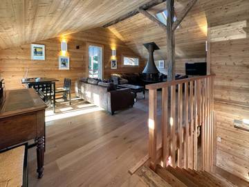 Gîte pour 10 personnes, avec jacuzzi et sauna, animaux acceptés dans Sarreyer