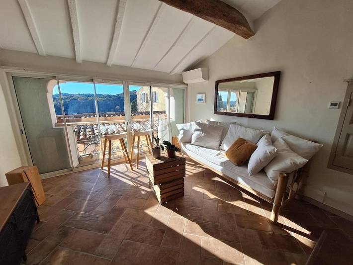 Villa pour 6 personnes, avec balcon et vue à Biot