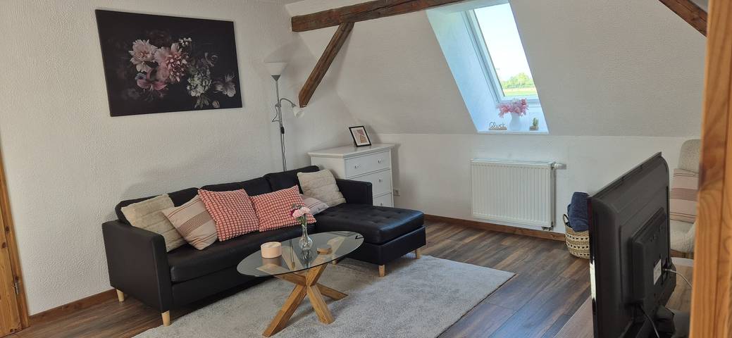 Ferienwohnung für 4 Personen, mit Balkon und Terrasse sowie Garten und Ausblick in Stoltebüll