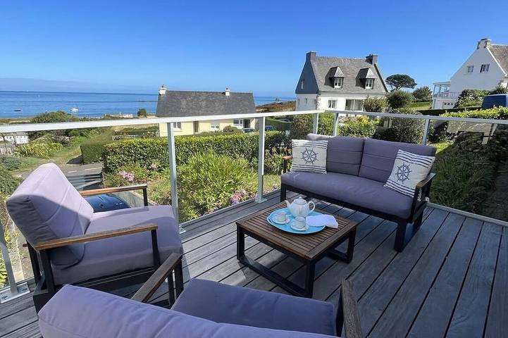 Maison de vacances pour 8 personnes, avec sauna ainsi que jardin et jacuzzi, animaux acceptés à Pleubian