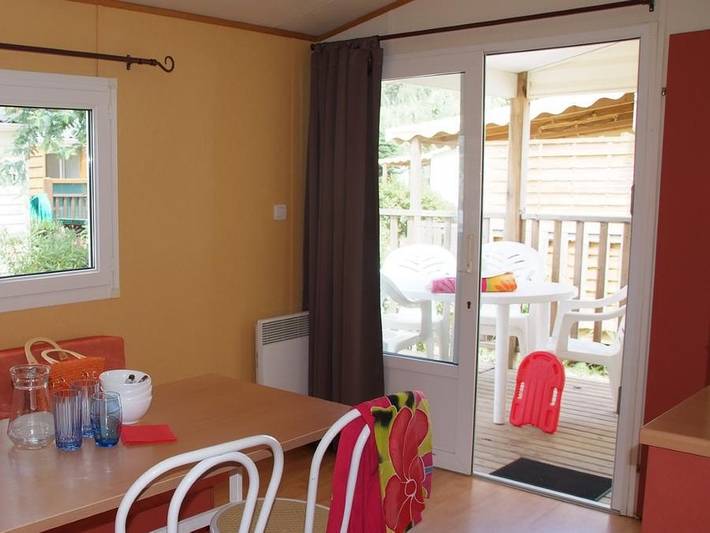 Camping Tikayan Félix de la Bastide - Mobilheim 6 personen - Montana. Eco in Saint-Mitre-les-Remparts, Mittelmeerküste (Frankreich)